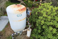 WHATS IN SLO&rsquo;S WATER :  The recent discovery of the chemical TCE in other SLO wells has area residents wondering just what is in the water in their holding tanks. - PHOTO BY DYLAN HONEA-BAUMANN