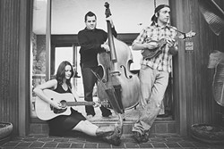 HARMONY TIME:  Folk and bluegrass trio The Salty Suites play May 11, for the Wine-Down Wednesday series at Sculpterra Winery. - PHOTO COURTESY OF THE SALTY SUITES