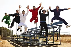 ARRIBA: LA’s amazing Latin, hip-hop, and rock act Ozomatli plays the fifth annual Avila Beach Tequila Festival at the Avila Beach Resort on May 28. - PHOTO BY CHRISTIAN LANTRY