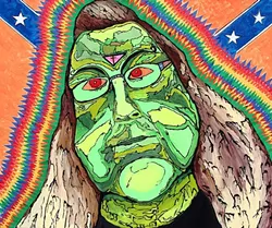 FOR THE LOVE OF GOD: When Kim Davis, a county clerk in Rowan, Ky., gained media attention last year for repeatedly ignoring a U.S. federal court order and refused to issue marriage licenses to same-sex couples in the name of Christianity, artist Joseph Griffin-Janey knew he had to paint her. - IMAGE COURTESY OF JOSEPH AND JACK GRIFFIN-JANEY
