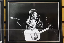 JUST A MORTAL WITH THE POTENTIAL OF SUPERMAN: Shell Beach local Glen Blosser was lucky enough to shoot photos of David Bowie in Santa Monica in 1972. It was one of Bowie’s first U.S. concerts. - PHOTO BY DYLAN HONEA-BAUMANN