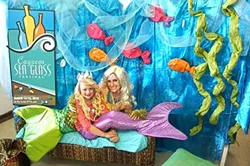 UNDER THE SEA: The Cayucos Sea Glass Festival will feature a booth where kids (or you!) can get a picture taken with live mermaids. - PHOTO COURTESY OF CAYUCOS SEA GLASS FESTIVAL