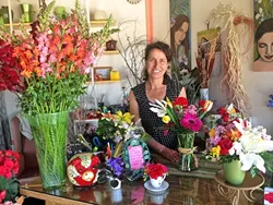 FOR THE LOVE OF FLOWERS: Giorgia Nicholas opened her new flower shop, That’s Amore, in Grover Beach on March 1. - PHOTO COURTESY OF GIORGIA NICHOLAS