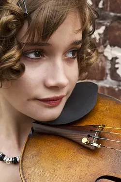 FRESH VIOLIN: Pamela Sheffler is one of two violinists joining Stanley Stern during a multi-media art and music experience on July 8, in the Los Osos Edward Jones offices. - PHOTO COURTESY OF PAMELA SHEFFLER
