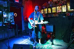 GUITAR’N’DRUM : LA-based singer-songwriter Hart Bothwell will blend punk aesthetics, acoustic guitar, and electronic drums at Frog and Peach on June 8 and Shell Café on June 9. - PHOTO COURTESY OF HART BOTHWELL