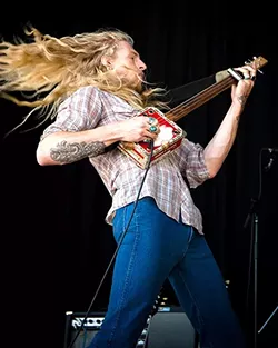 SOUTHERN CHARM: Bare bones rock trio Candy’s River House brings its brand of ripping Southern rock to Frog and Peach on July 30. - PHOTO COURTESY OF CANDY’S RIVER HOUSE