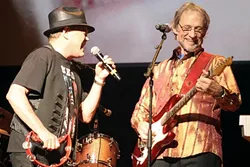 LAST TRAIN TO CLARKSVILLE: Two of the original members of The Monkees (Micky Dolenz, left, and Peter Tork) play Vina Robles Amphitheatre on Oct. 22. - PHOTO COURTESY OF THE MONKEES