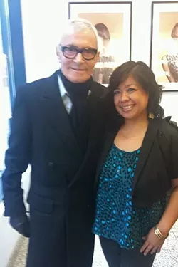FASHION ICON: Vidal Sassoon and Leila Vea Lewis in New York City. - PHOTO COURTESY OF LEILA VEA LEWIS