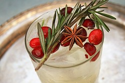 NEW RULE: WINTER MULE:  Root Elixirs&rsquo; ginger soda mixed with ice, vodka, and a few holiday worthy accouterments are all you need to wow at your next holiday soiree. You can also get one made to order at the bar at Granada Hotel and Bistro in downtown SLO. - PHOTO BY HAYLEY THOMAS CAIN