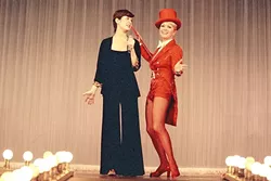 SHOW TIME: Carrie Fisher performs with mom Debbie Reynolds, who always wished her daughter had pursued a singing career. - PHOTO COURTESY OF TODD FISHER