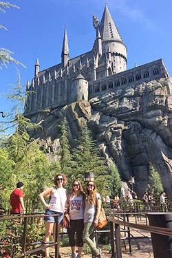 OFF TO HOGWARTS:  Hogwarts School of Witchcraft and Wizardry is modeled after an actual private school in Scotland that sorts its students into four houses. The Hogwarts at Universal Studios majestically sits on a hill overlooking the rest of the Harry Potter world. - PHOTO COURTESY OF RUBEN VIVES