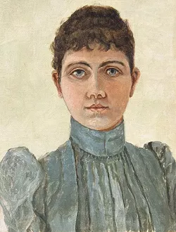 PORTAIT OF AN ARTIST: In addition to drawing herself, 19th century artist Marie Ascension Dallidet also painted her family members. - PHOTO COURTESY OF THE SAN LUIS OBISPO MUSEUM OF ART