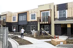 VET HOUSING: The “360 on the Wye” housing project, spearheaded by the Housing Authority of SLO, will provide 10 units for homeless veterans and 10 affordable units on Humbert Ave. in SLO. SLO County’s Inclusionary Housing Program contributed about $20,000 to the project. - PHOTO BY JAYSON MELLOM