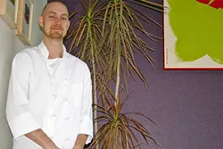 AROUND THE WORLD: Café Fiero Chef Nathan Clapp traveled the world before settling in San Luis Obispo—and it shows in his cooking chops. - PHOTO BY HAYLEY THOMAS CAIN