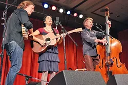 NEO-TRAD: The neo-traditional kinetic folk of the Evie Ladin Band returns to the Central Coast when they play The Tent at the Templeton Tennis Ranch on Feb. 25. - PHOTO COURTESY OF THE EVIE LADIN BAND