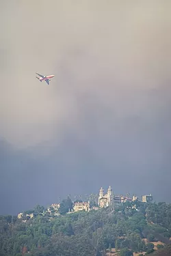 SMOKY SUMMER: The Chimney Fire by Lake Nacimiento burned 49 homes and more than 46,000 acres of North San Luis Obispo County in August. - FILE PHOTO BY JAYSON MELLOM