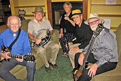JAZZ PALS: The Amigos Swing & Jazz Band plays the next Basin Street Regulars hot jazz concert on Nov. 20, in the Pismo Vets Hall. - PHOTO COURTESY OF THE AMIGOS SWING & JAZZ BAND