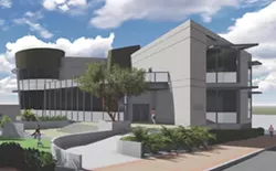STATE OF THE ART: A rendering of the proposed new SLOMA building, which will sit on the same plot of land downtown as the current one. - IMAGE COURTESY COURTESY OF SLOMA