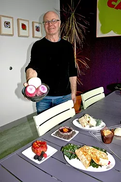 WORLDLY CASUAL: With fresh, local produce and a global fusion ethos, Café Fiero is a fast, grab-and-go addition to Fiero Lane in SLO’s industrial area. Co-owner Robin Covey is known for creating a stable of restaurants, including Novo, Luna Red, and Robin’s. - PHOTO BY HAYLEY THOMAS CAIN