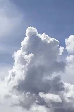 Oddly Defensive Fluffy White Cloud
