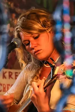 STRAWBERRY BLONDE: Noach Tangeras plays May 28 during the two-day Arroyo Grande Strawberry Festival, a huge and totally free street festival. - PHOTO BY CARL ADAMS