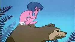 IT'S A JUNGLE OUT THERE: Mowgli learns the laws of the jungle from bear pal, Baloo. - IMAGE COURTESY OF CHUCK JONES ENTERPRISES