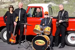 FOR THE VETS!: The Unfinished Business Memorial Day Jam, Benefiting Disabled Veterans, features five musical acts—including Unfinished Business (pictured)—at Avila Beach Golf Resort on May 29. - PHOTO COURTESY OF UNFINISHED BUSINESS