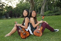 UKULELE PRINCESSES:  Self-taught ukulele duo The Lee Sisters play May 27 at the SLOMA. - PHOTO COURTESY OF THE LEE SISTERS