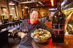 OYSTER HEAVEN: Oysters aren’t the only type of ocean fare Ciopinot Seafood Grille does well, although the restaurant does have one of the only oyster bars in the county. Owner Leonard Cohen said they have a huge selection of pinots to pair with the best seafood in town. - PHOTO BY JAYSON MELLOM