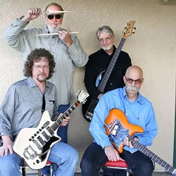 MYSTERY MEN: Stunningly talented roots quartet The Mystery Trees return to D’Anbino Wine Cellar on April 29, delivering “hillbilly blues power.” - PHOTO COURTESY OF THE MYSTERY TREES