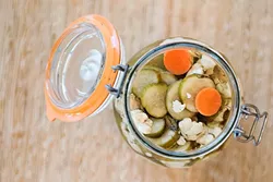 PICKLE THE RAINBOW: Pickle lackluster looking produce and you’ll use up excess food, help the environment, and please your tastebuds. - PHOTO COURTESY OF QUICK PICKLE KIT