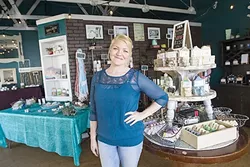 WHAT’S THAT SMELL?: Katye Fredieu, owner of Artisan Soapery in Morro Bay, crafts soaps with a special blend of moisturizing oils that smell like lavender, matcha green tea, beer, sandalwood, and more. - PHOTO BY JAYSON MELLOM