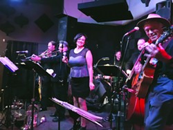 THE LAST HURRAH Swinging dance act The Viper Six has two more gigs together before longtime vocalist Emy Bruzzo relocates to New York: the Avila Bay Athletic Club on June 30, and D'Anbino Cellars on July 1. - PHOTO COURTESY OF SNAP JACKSON