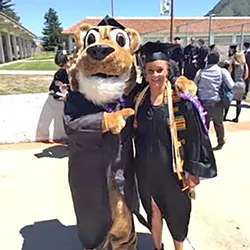 JOURNEY With the help of the California Department of Corrections, Alexander has been able to graduate from Cuesta College and will transfer to Cal Poly in the fall of 2017-18. - PHOTO COURTESY OF MIA ALEXANDER