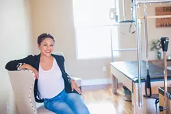 PILATES MAMA Garay is a master-certified Pilates instructor and flower essence therapist. Her practices focus on pelvic-floor health and C-section rehabilitation. - PHOTO COURTESY OF NATALIE GARAY