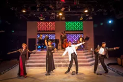 TAKE ME BACK A night at SLO Rep's "Strut Club" feels like an evening straight out of the 1930s or '40s with the musical talents of Katie Worley-Beck, Méami Maszewski, Timothy Stewart, and Keenon Hooks setting the mood. - PHOTOS COURTESY OF RYLO MEDIA DESIGN