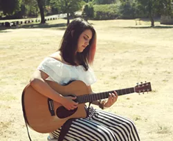 ACOUSTIC SOUL LA-based pop singer-songwriter Geena Fontanella plays the first show of the night at Frog and Peach on Thursday, Aug. 31. - PHOTO COURTESY OF GEENA FONTANELLA