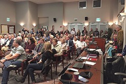 REELING IN RENTALS Community members packed Paso Robles City Hall for a workshop in 2015 discussing new regulations for the vacation rental industry. The city is poised to finally adopt an ordinance in the coming weeks. - PHOTO COURTESY OF THE CITY OF PASO ROBLES