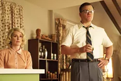 SHADY BUSINESS After his wife is murdered in a home invasion, suburbanite Gardner Moore (Matt Damon, right) and his sister-in-law, Margaret (Julianne Moore), become suspects of the insurance company. - PHOTO COURTESY OF BLACK BEAR PICTURES