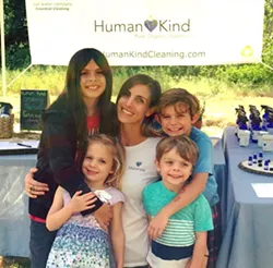 NEW PATHS Makenzie Demos is working hard to get her cleaning products and services out there with the support of her children. - PHOTO COURTESY OF MAKENZIE DEMOS