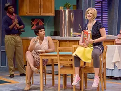 MOM CUTS LOOSE Karin Hendricks stars as Katherine in the Pacific Conservatory Theatre's (PCPA) production of Freaky Friday, the timeless Disney story of a mom and daughter who switch bodies. - PHOTO COURTESY OF LUIS ESCOBAR/REFLECTIONS PHOTOGRAPHY STUDIO