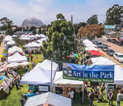 DOWN BY THE BAY Under art promoter Steve Powers, attendance at the Morro Bay Art in the Park events has grown. - PHOTO COURTESY OF STEVE POWERS
