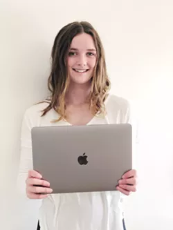 TECH SAVVY AGHS junior Hailey Barneich created a "teens helping seniors with tech clinic" that will help bridge the generation gap between teenagers and seniors in her community. - PHOTO COURTESY OF HAILEY BARNEICH