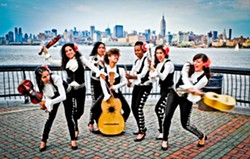 REGLA DE LAS MUJERES! The all-female mariachi group Mariachi Flor de Toloache plays the Clark Center's GlobalFEST&mdash;The New Golden Age of Latin Music on March 11. - PHOTO COURTESY OF MARIACHI FLOR DE TOLOACHE
