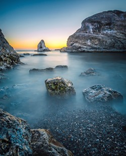 SHARED SPACES While San Luis Obispo photographer Casey Wieber occasionally likes to capture urban decay in nature with his photos, he prefers that we all leave natural spots in pristine condition, like this shot of Shell Beach. - PHOTO COURTESY OF CASEY WIEBER