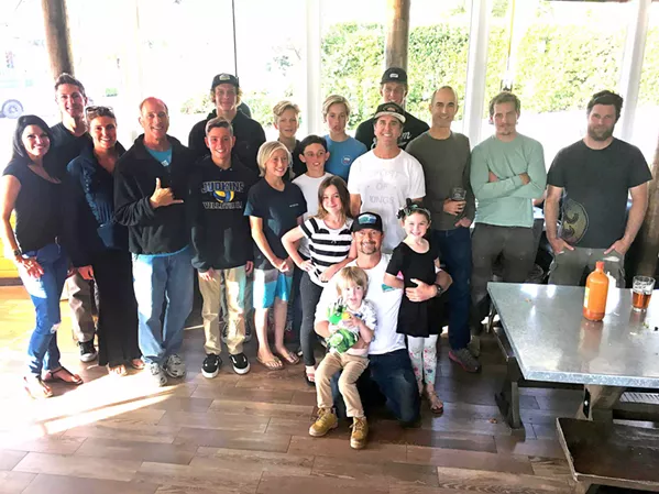 TRIBE Young and old, there is no age barrier when it comes to sharing a love for riding the waves of the Central Coast or being a member of the SLO County Board Riders Club. - PHOTO BY KAREN GARCIA
