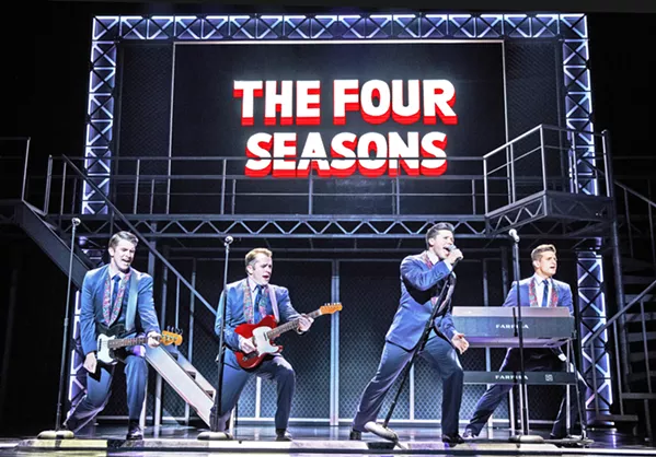 'WALK LIKE A MAN' Tony, Grammy, and Olivier Award-winning hit musical Jersey Boys, the story of Frankie Valli and The Four Seasons, comes to Cal Poly's Performing Arts Center for two nights, June 19 and 20. - PHOTO COURTESY OF CAL POLY ARTS