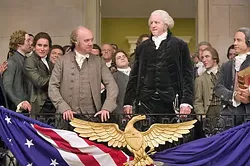 UNIMPEACHABLE PERFORMANCE Paul Giamatti (pictured left) stars as the titular character of HBO's John Adams. - PHOTO COURTESY OF HBO