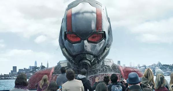GET BIG Ant-Man (Paul Rudd) cannot only shrink to ant size but grow into a giant. - PHOTO COURTESY OF MARVEL AND WALT DISNEY STUDIOS