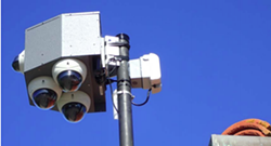 EYE IN THE SKY Paso Robles will continue to use mounted pods of cameras like the one above to monitor public safety in the city. Police officials said the cameras help deter crime. - PHOTO COURTESY OF THE PASO ROBLES POLICE DEPARTMENT
